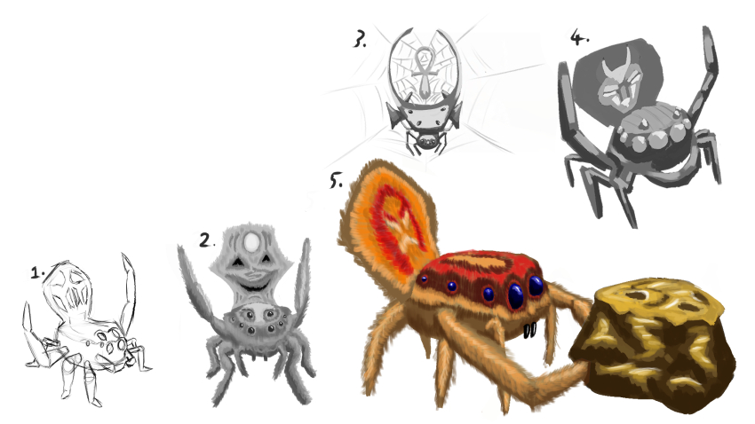 gold digger spider
